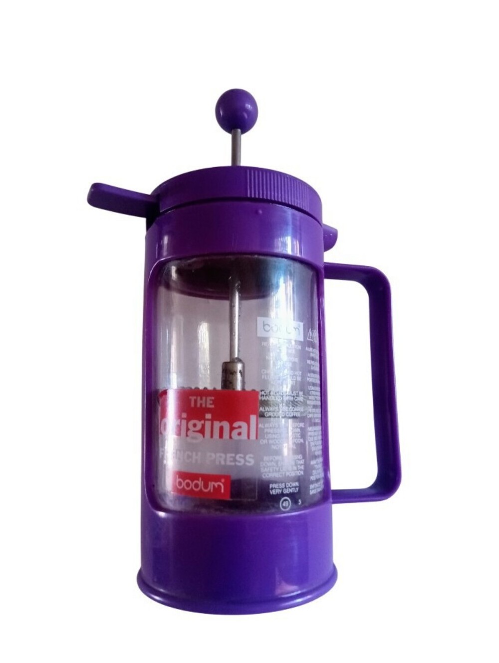 Bodum Glass Purple Original French Press Coffee Maker
